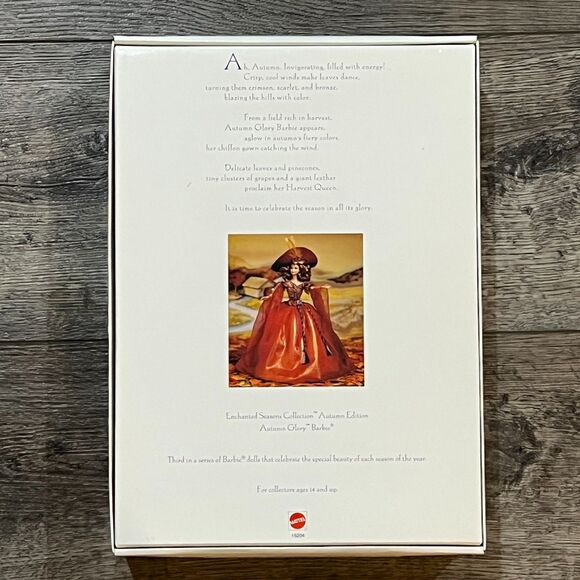 NIB! Mattel Autumn Glory Barbie Doll 1995 Enchanted Seasons Collection - Picture 10 of 15